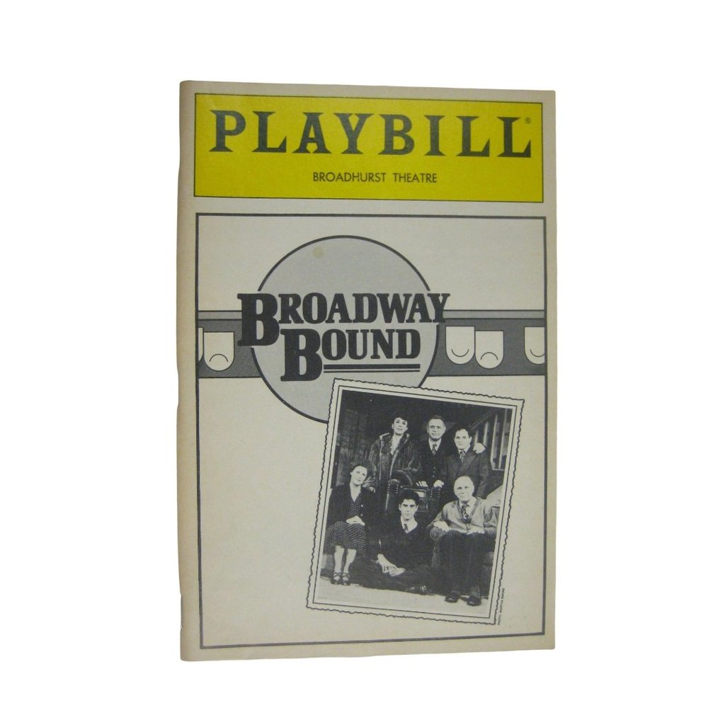 Broadway Bound Playbill 1987 Theatre Linda Lavin Neil Simon Evan Handler